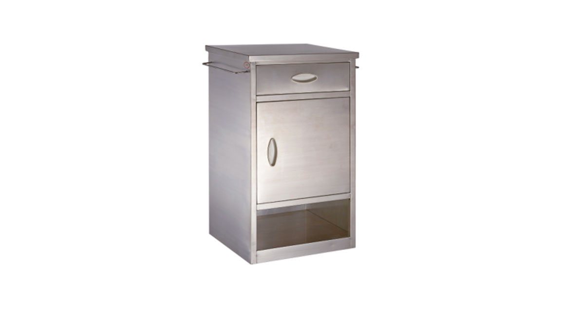HX356 Stainless Steel Bedside Cabinet
