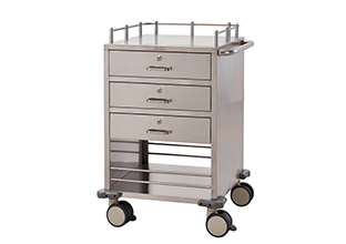 QT352 Stainless Steel Medicine Trolley