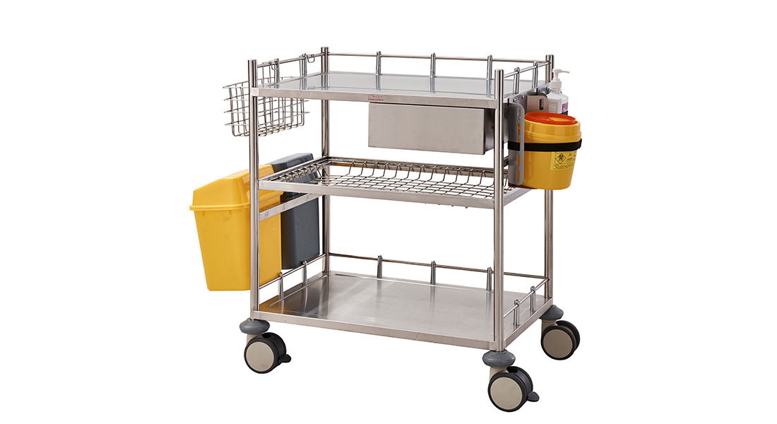 QT322 Stainless Steel Treatment Trolley