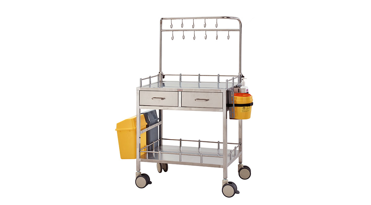 QT323 Stainless Steel Infusion Trolley